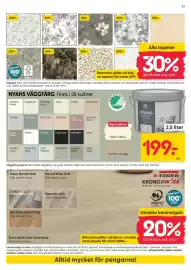Rusta reklamblad vecka 36 Sida 13: Laminatgolv 8 mm €189,00, Alla tapeter €159,00