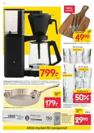 Rusta reklamblad vecka 36 Sida 14: Kaffebryggare Excellence €799,00, Plastfolie EasyWrap €29,90