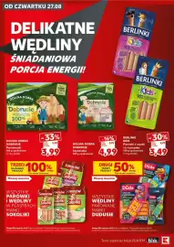 Kaufland gazetka Strona 22: Wszystkie wędliny pakowane marki Dudusie, Wszystkie parówki i wędliny w plastrach marki Sokoliki