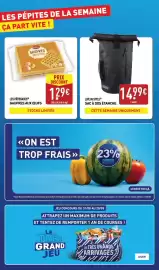 Catalogue ALDI semaine 37 page 2: LES PÂTISSADES GAUFRES AUX ŒUFS €1,29, LIVE IN STYLE SAC À DOS ÉTANCHE €14,99