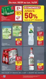 Catalogue ALDI semaine 37 page 22: BIO LAIT DE COCO BIO €0,99, BUDWEISER BIÈRE BLONDE €2,57