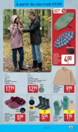 Catalogue ALDI semaine 37 page 33: GARDENLINE GANTS DE JARDIN €1,99, UP 2 FASHION VESTE OU SWEAT POLAIRE €9,99