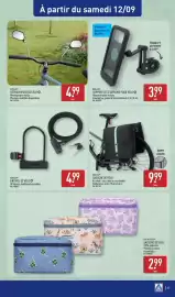 Catalogue ALDI semaine 37 page 39: RIDE+GO SACOCHE DE VÉLO €9,99, RIDE+GO® RÉTROVISEURS DE VÉLO €4,99