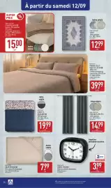 Catalogue ALDI semaine 37 page 40: NOVITESSE COUETTE BICOLORE €19,99, NOVITESSE DRAP HOUSSE €7,99