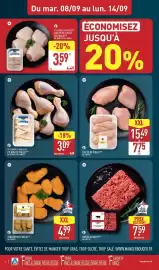 Catalogue ALDI semaine 37 page 8: Viande Bovine Française HACHÉ AU BŒUF €7,59, TENDERS DE POULET €4,99