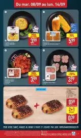 Catalogue ALDI semaine 37 page 9: LE PORC FRANÇAIS PAUPIETTES DE PORC €3,99, ST-CLÉMENT LE BOUCHER ÉMINCÉ DE PORC €3,99
