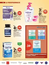 Catalogue E.Leclerc page 10: Intima Gel lavant intime quotidien Extra Doux €3,76, Vitavea Expert cheveux €4,99