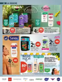 Catalogue E.Leclerc page 12: Monsavon douche €2,39, Tahiti Gel douche €2,97