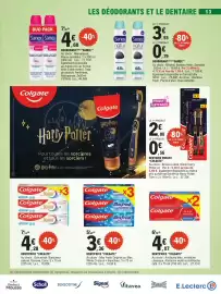 Catalogue E.Leclerc page 13: Colgate DENTIFRICE €3,36, Colgate DENTIFRICE €4,28