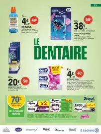 Catalogue E.Leclerc page 15: The Breath Co. BAIN DE BOUCHE €4,79, Oral-B Brosse à dent iO Kids €38,74