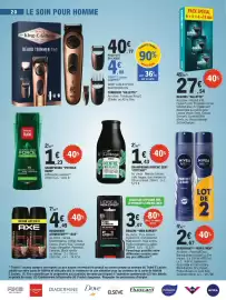 Catalogue E.Leclerc page 20: Petrole Hahn Shampooing Force Vitalité €1,23, Cottage MEN MENTHE GLACÉE €1,43