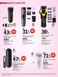 Catalogue E.Leclerc page 22: Oral-B Brosse à dent électrique iO3 €47,99, WAHL TONDEUSE CHEVEUX €36,39