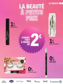 Catalogue E.Leclerc page 7: My TODAY Makeup Mon rouge à lèvres €1,97, Mon mascara VOLUME €1,57