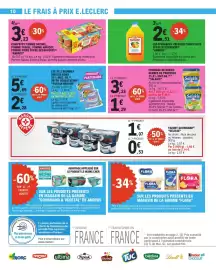 Catalogue E.Leclerc page 10: ANDROS Compotes €3,23, ANDROS Jus d'oranges pressées sans pulpe €2,51