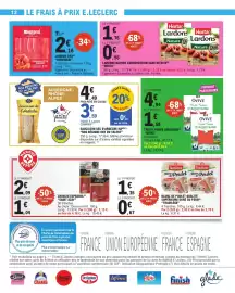 Catalogue E.Leclerc page 12: Herta Lardons €2,32, Saucisson de l'Ardèche €3,59