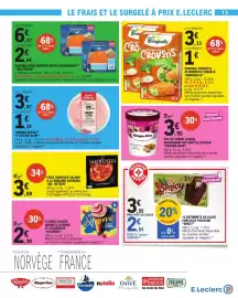Catalogue E.Leclerc page 13: Bonduelle Original Croustis €4,13, DR. OETKER Pizza surgelée salami à la romaine €3,09