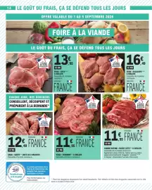 Catalogue E.Leclerc page 14: Viande de Veau Française €11,95, Viande de Veau Française €16,49