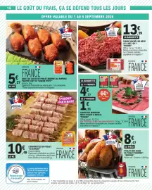 Catalogue E.Leclerc page 16: BIGARD Viande hachée €13,99, LE GAULOIS Brochettes Poulet €10,49