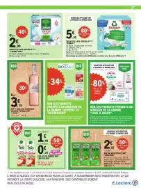 Catalogue E.Leclerc page 27: Rainett TABLETTES LAVE VAISSELLE €5,30, L'ARBRE VERT TABLETTES LAVE VAISSELLE €2,99