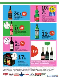Catalogue E.Leclerc page 29: MALESAN BORDEAUX €2,94, VERYLY Rose Pamplemousse €1,91