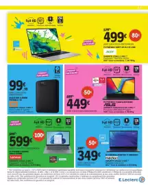 Catalogue E.Leclerc page 37: ASUS PC PORTABLE E1404FA-EB1592WS €449,00, WD Disque dur élément portable 1TB €99,99