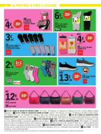 Catalogue E.Leclerc page 44: Tissaia Chaussettes sport ultracourtes femme €3,95, PAW PATROL STITCH CHAUSSETTES €2,45