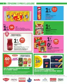 Catalogue E.Leclerc page 8: PANZANI Fusilli €1,40, TUC Original €1,88