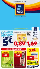 Volantino ALDI settimana 37 Pagina 1: Milsani Crème Caramel €0,89, Il tagliere del re petto di tacchino arrosto xxl €2,49