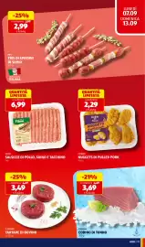 Volantino ALDI settimana 37 Pagina 13: Fileni Salsicce di pollo, suino e tacchino €6,99, Nuggets di pulled pork Fiorani €2,29