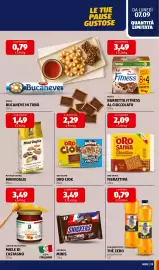 Volantino ALDI settimana 37 Pagina 15: San Benedetto Thè Zero pesca/limone €0,79, Snickers Minis €3,49