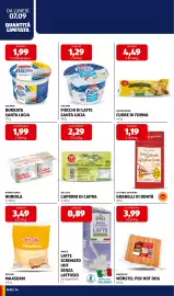 Volantino ALDI settimana 37 Pagina 16: 3B Latte Caprino di Capra €2,29, Galbani Fiocchi di Latte Santa Lucia €1,29