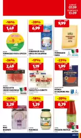 Volantino ALDI settimana 37 Pagina 21: Il tagliere del re pancetta a cubetti €1,19, Bonlà Formaggio Duro €9,99
