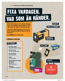 Hornbach reklamblad Sida 2: Bränsledunk med plaströrspip €299,00