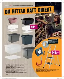 Hornbach reklamblad Sida 4: Silvertejp 50 mm x 50 m €59,00, Förvaringslåda ”Star Basket” 4,5 liter €35,00