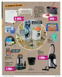 Hornbach reklamblad Sida 9: FOR_Q Sugslang ”FQ-SG 7 KM” €349,00, NEDIS Tvättmaskins- stativ €1.449,00