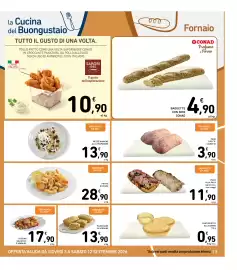 Volantino Spazio Conad Pagina 13: Plumcake di verdure €13,90, Baguette con semi Conad €4,90