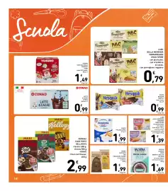 Volantino Spazio Conad Pagina 18: Fiocchi d'avena zero bonta' e salute valsoia €1,69, Snack Philadelphia €1,99