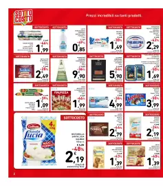 Volantino Spazio Conad Pagina 2: Coppa del Nonno Nestlé Motta classica €2,79, Kinder Brioss €2,19