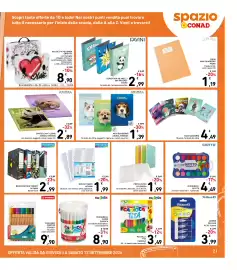 Volantino Spazio Conad Pagina 21: Gomme Pelikan AL20 €3,99, Pennarelli Jumbo Carioca €8,90