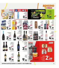 Volantino Spazio Conad Pagina 9: Beveranda Santal €1,29, Condimento per insalate di riso Risoinsieme Conad €2,99