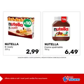 Volantino Iper Tosano settimana 36 Pagina 2: Nutella B-ready €2,99, Nutella Crema spalmabile €6,49