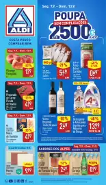 Folheto ALDI semana 37 Página 1: Golden Seafood Lulas €5,49, Preparado de Carne Picada de Bovino €4,99