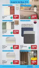 Folheto ALDI semana 37 Página 13: Home creation manta €9,99, Home creation cortinas opacas com ilhós €19,99