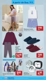Folheto ALDI semana 37 Página 14: Saco de Fim de Semana €9,99, Up2fashion chinelos €3,99