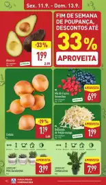 Folheto ALDI semana 37 Página 16: Cebola €1,19, Rebentos de Feijão-mungo €1,99