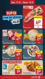 Folheto ALDI semana 37 Página 17: Moelas de Frango €1,99, Frango Inteiro Sem Miudos €2,49