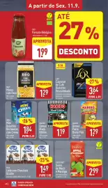 Folheto ALDI semana 37 Página 20: L'or cápsulas de café ristretto descafeinado €3,64, Ucal leite com chocolate ucalito €1,49