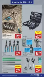 Folheto ALDI semana 37 Página 25: Workzone aparelho de medição €12,99, Alicate workzone €7,99