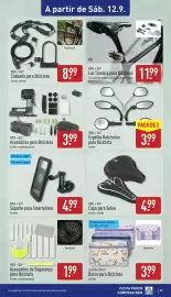 Folheto ALDI semana 37 Página 27: Acessórios para Bicicleta €3,99, Ride + Go Suporte para Smartphone €4,99