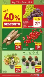 Folheto ALDI semana 37 Página 3: Tomate Cherry €1,99, Mandioca €3,39
